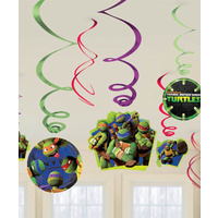 TMNT Teenage Mutant Ninja Turtles Hanging Swirls 12 Pack