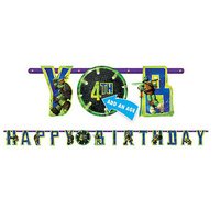 TMNT Teenage Mutant Ninja Turtles Happy Birthday Banner