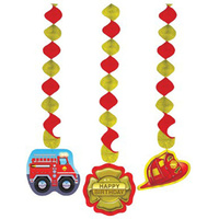 Fireman Hanging Cutouts 3 pack