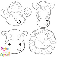 Safari Adventure Masks 12 Pack