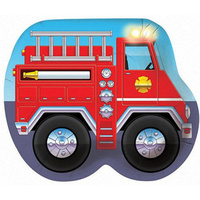 Firefighter Truck Shaped Plates 8 Pack