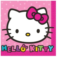 Hello Kitty Party Supplies - Beverage Napkins 16 Pack