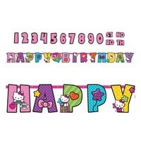Hello Kitty Party Supplies - Happy Birthday Banner
