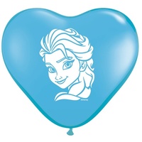 Frozen Party Supplies - Anna & Elsa 2 Pack Heart Shaped Mini Balloons [Size or Type: Elsa 2 Pack Blue Balloons]