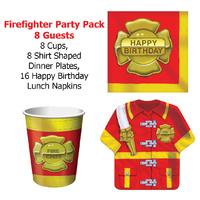 Firefighter Party Pack 8 Guests
