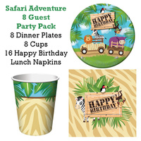 Safari Adventure Party Pack 8 Guests