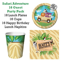 Safari Adventure Party Pack 16 Guests