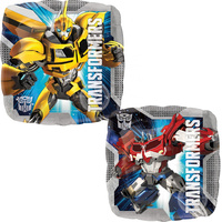 Transformers Party Supplies Foil 2 sided 43cm square balloon