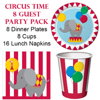 Circus Time 8 Guest Party Pack
