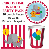 Circus Time 16 Guest Party Pack