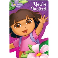 Dora the Explorer Invitations 8 Pack