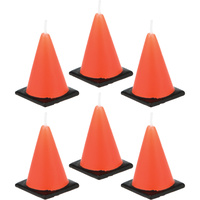 Construction Safety Cone Candles x 6