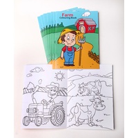 Farm Party Supplies Colouring Books 8 Pack