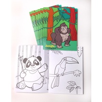 Jungle Safari Colouring Books 8 Pack