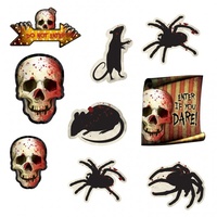 Halloween Creepy Carnival Cutouts 12 Pack