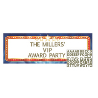 Hollywood Awards Night Personalised Party Banner