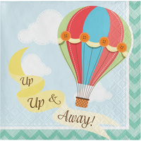 Up Up and Away Beverage Napkins 16 pack