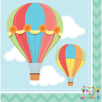 Up Up and Away Lunch Napkins 16 pack