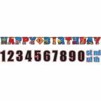 Construction Tonka Happy Birthday Banner