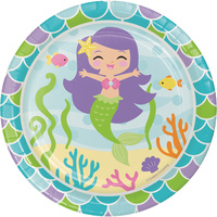 Mermaid Friends Lunch Plates 8 Pack
