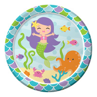 Mermaid Friends Dinner Plates 8 Pack
