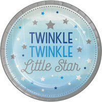 Twinkle Twinkle One Little Star Boy Dinner Plates 8 pack