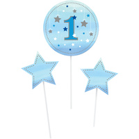 Twinkle Twinkle Little Star Boy Centrepiece Sticks 3 Pack