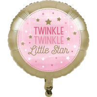 Twinkle Twinkle Little Star Girl Foil Balloon