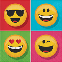 Show Your Emojions Emoji Lunch Napkins 16 Pack