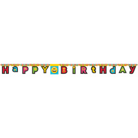 Show Your Emojions Emoji Jointed Happy Birthday Banner