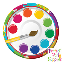 Art Paint Party Lunch Plates 8 Pack