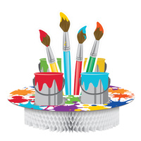 Art Paint Party Centerpiece
