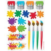 Art Paint Party Stickers 4 Sheets