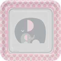 Elephant Girl Little Peanut Dinner Plates 8 Pack