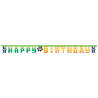 Mad Scientist Happy Birthday Banner