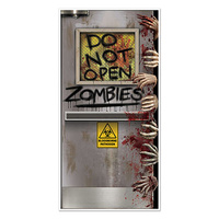 Halloween Zombies Lab Door Cover