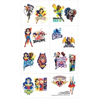 Super Hero Girls Tattoos 1 Sheet