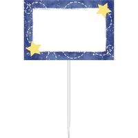 Moon Stars Space Party Supplies Food Sign Markers 12 Pack
