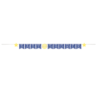 Moon Stars Space Party Supplies Baby Shower Ribbon Banner