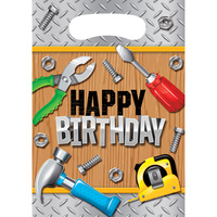 Construction Handyman Loot Bags 8 Pack
