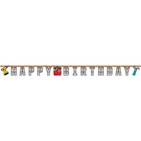 Construction Handyman Happy Birthday Banner