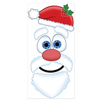 Christmas Santa Face Door Cover