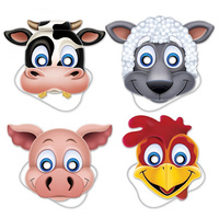 Farm Animal Masks 4 Pack
