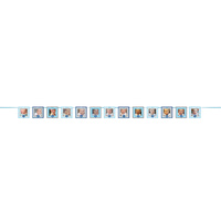 1st Birthday Blue Custom Photo Banner