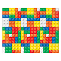 Building Block Party Supplies - Scene Setter Backdrop