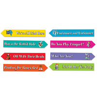 Alice In Wonderland Party Supplies - Street Sign Cutouts 4 Pieces