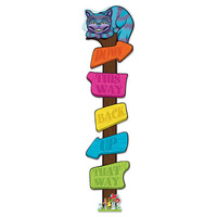 Alice In Wonderland Party Supplies - Directional Post Cutout