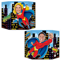Superhero Party Supplies - Photo Prop 2 sided