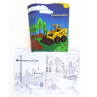 Construction Colouring Books 8 Pack