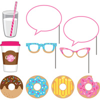 Donut Time Photo Booth Props 10 pack